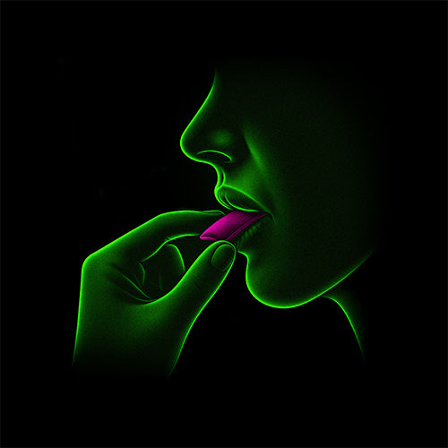 Place under your lip