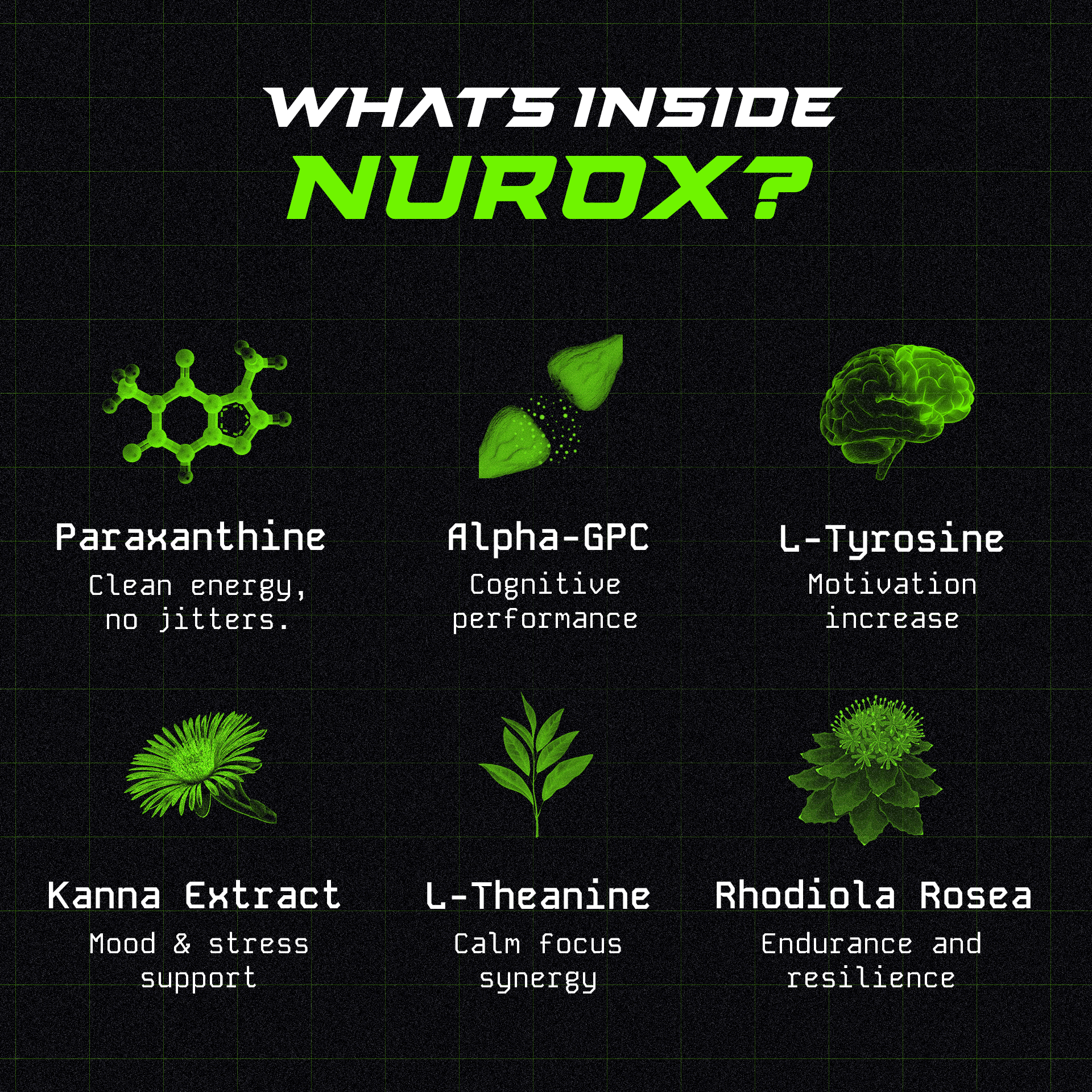 Nurox Focus Pouches – 5 Pack