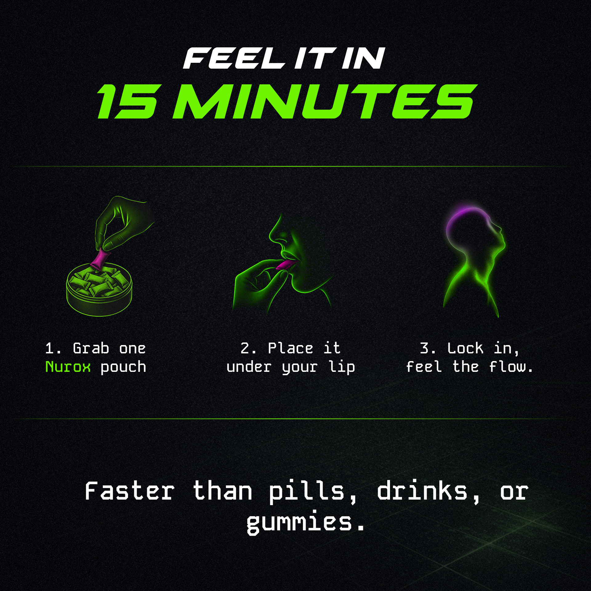 Nurox Focus Pouches – 5 Pack