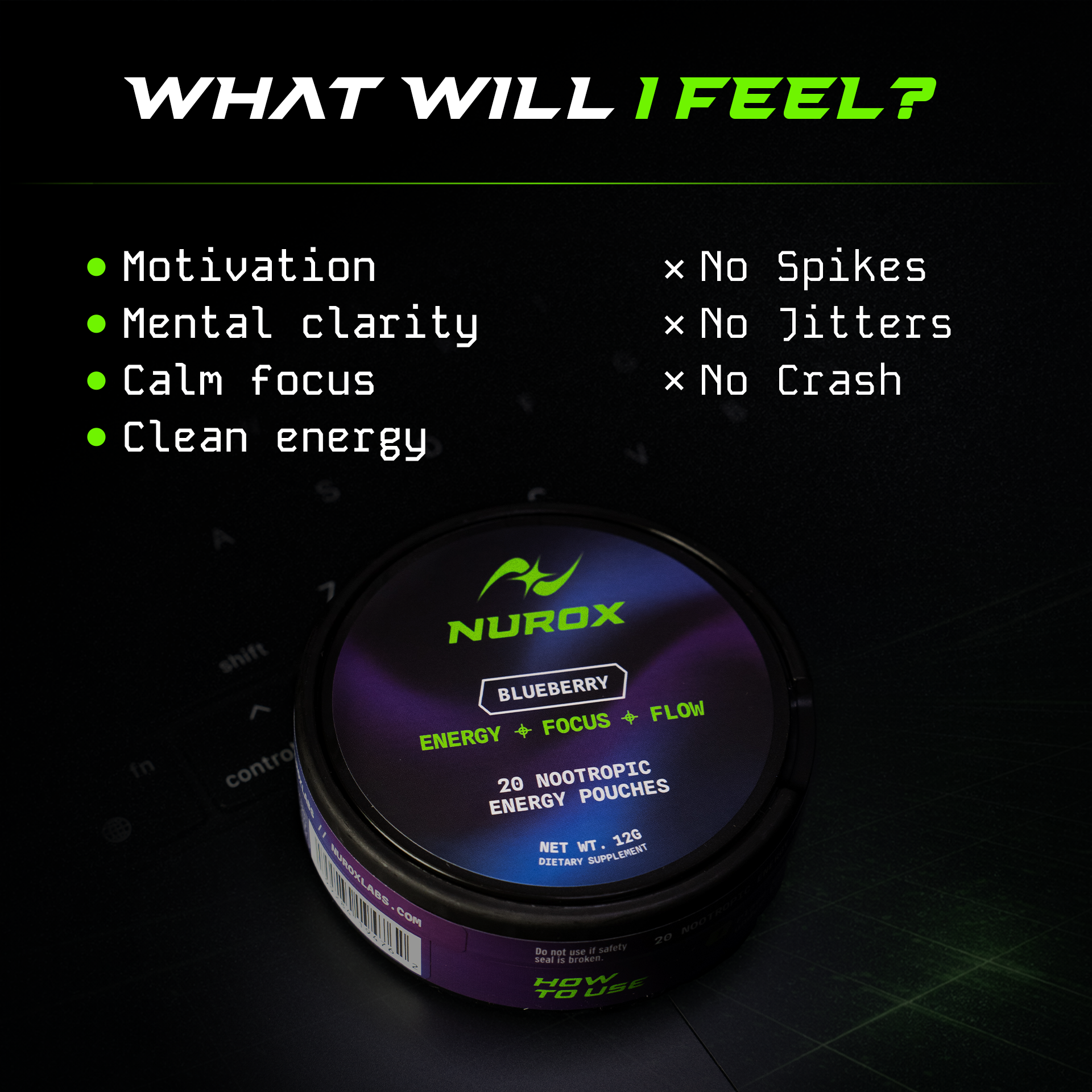 Nurox Focus Pouches – 5 Pack