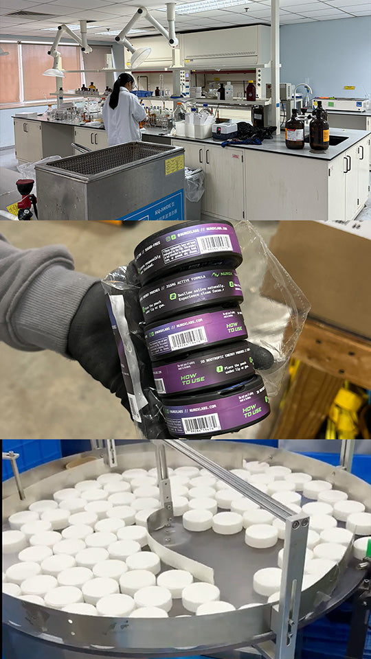 Nurox Labs — formulation lab, product packaging, and manufacturing