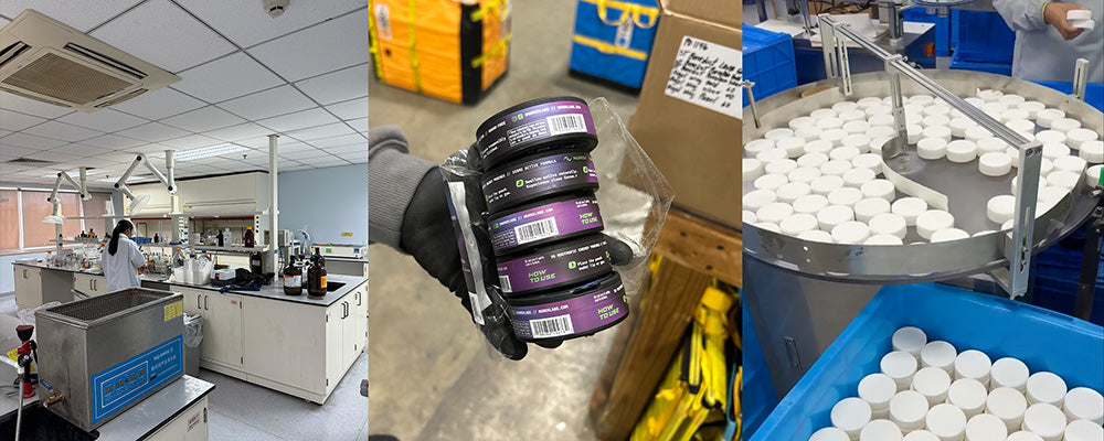 Nurox Labs — formulation lab, product packaging, and manufacturing